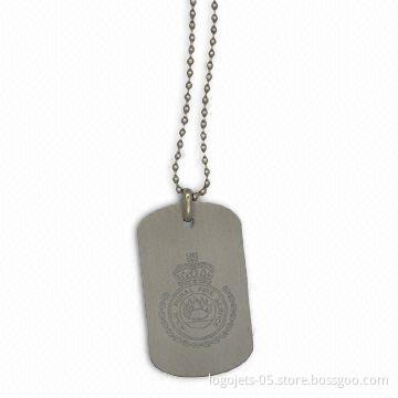 Dog Tag, Made of Brass, Available in Various Colors